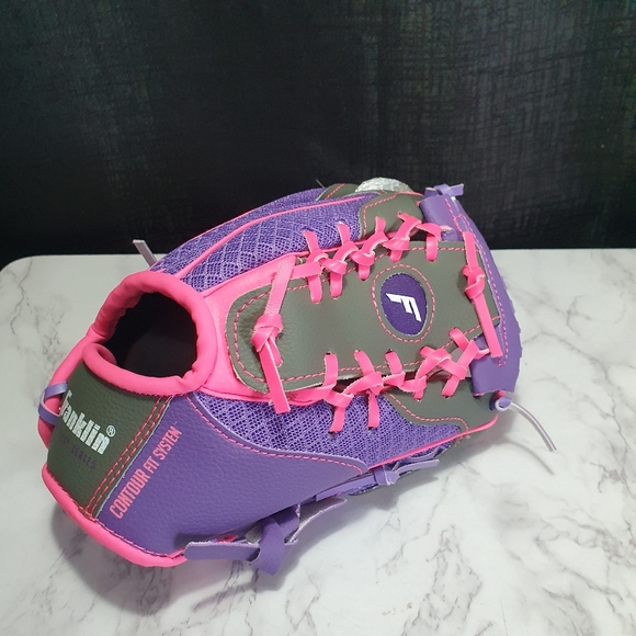 Franklin Fielding Glove Teeball Right Hand Throw Purple - Picture 2 of 4
